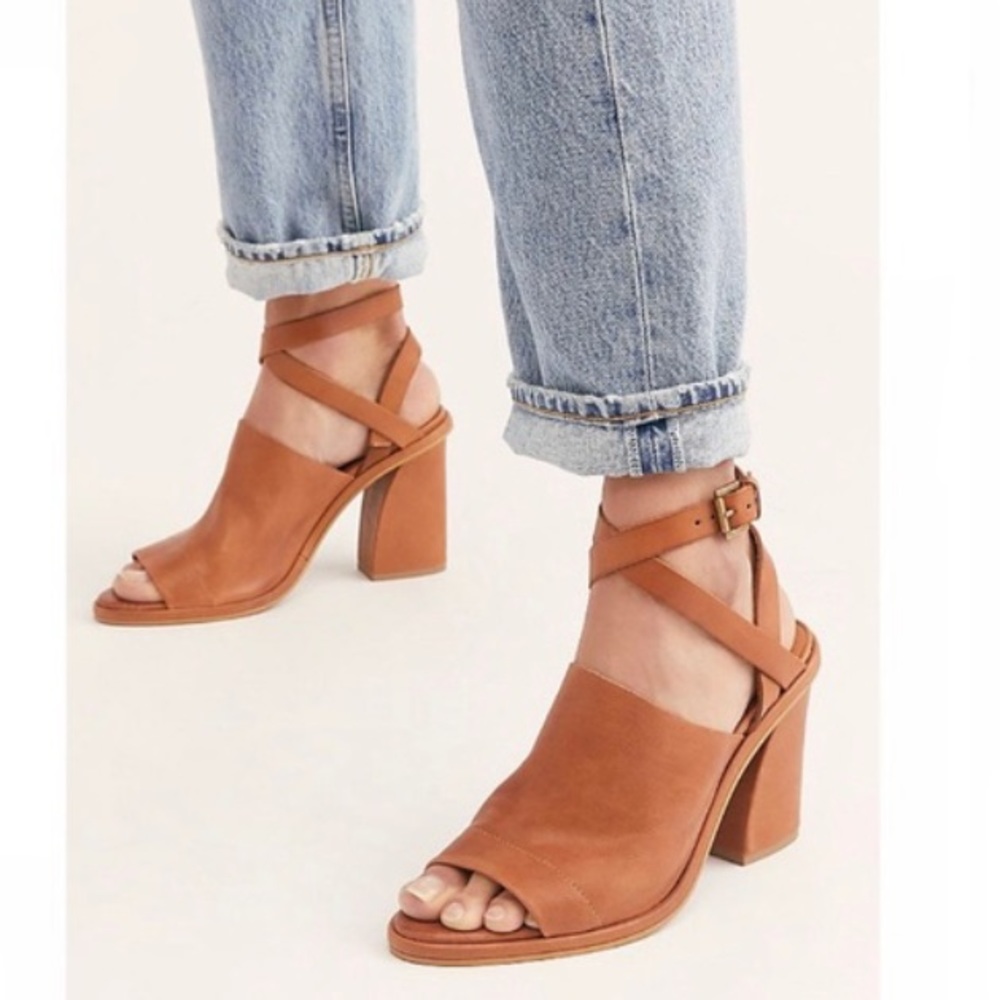 Free People See Ya There Tan Suede Sandals